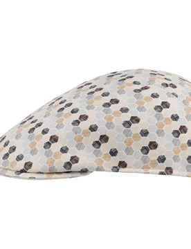 Hexagon Flat Cap by - beige - Female - Size: 55 cm - Lierys - FashionsVida