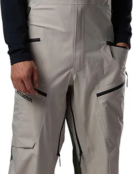Wasserfeste Latzhose für Ski Proclivity L.E. 3L Shell M Bib Birch für Herren aus Wolle Größe L Grau - Rossignol - FashionsVida