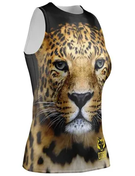 T-shirt Sans Manches Singlet Leopard L - OTSO - FashionsVida