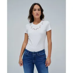 Camiseta de mujer con bordado
