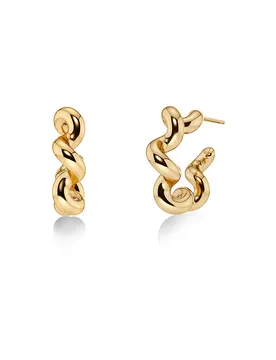 Orecchini SPIRAL HOOPS Large Gold oro - Edblad - FashionsVida