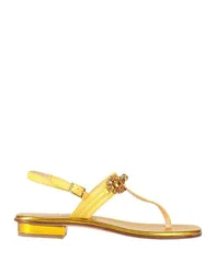Zehentrenner Damen Gelb 37 Damen