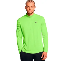 Sweat à Demi-zip Tech Vent Geotessa Morph Green / Black M