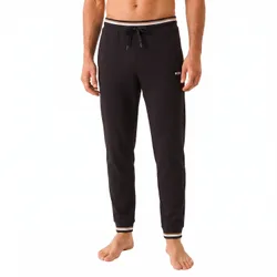 Mens Long Cotton Sports Trousers 50554830 - Black - Size Large