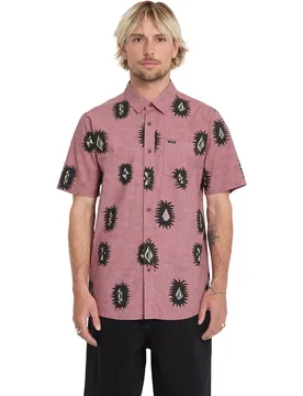 Camisa de hombre de manga corta y corte clásico y color - Volcom - FashionsVida