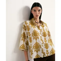 Sfera - Camisa estampada lino