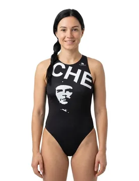 Che Guevara Swimsuit Black / White 3XL Women - TURBO - FashionsVida