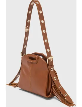 Bolso de mujer Miss M mini de cuero liso - Maje - FashionsVida