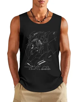 Gundam 00 Exia Bust Tank Top Short sleeve Men's sleeveless gym shirts - Aliexpress - FashionsVida