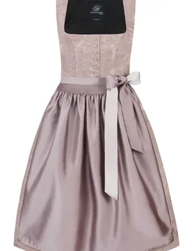 Dirndl Marlene (mauve, Gr. 48) von Heimatgwand Premium für Damen, 55% Viskose, 25% Leinen, 20% Baumwolle - Stockerpoint - FashionsVida