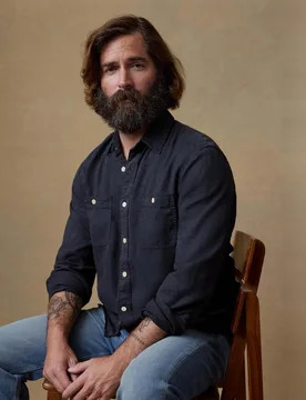 Sobrecamisa de hombre lisa - Faherty - FashionsVida