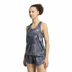 Adi365 Running Animal Print Iconic Sleeveless T-shirt Slate / Aurora Onix / Night Grey S Women