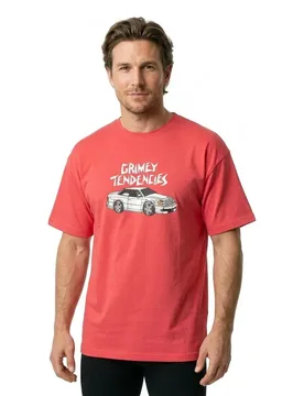 T-shirt à Manches Courtes The Tendencies Regular Red S Homme - Grimey - FashionsVida