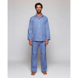 Pijama largo de manga larga de hombre