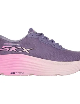 Max Cushioning Endeavour Hallandale Running Shoes Purple Textile / Trim UK 8 Women - Skechers - FashionsVida