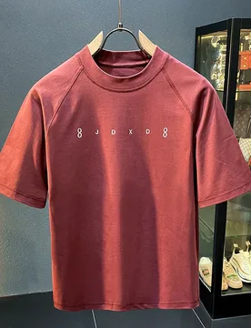 Heavy fashion short sleeved T-shirt men's 2025 summer fashion versatile loose plus half sleeved T-shirt top - Aliexpress - FashionsVida
