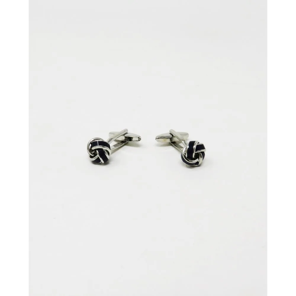 Gemelos de hombre de color plata nudo - Pertegaz - FashionsVida