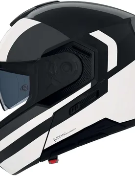 Casco Moto Modulare P/J N90-3 06 ROBOTO 348 Nero Argen taglia S - Nolan - FashionsVida