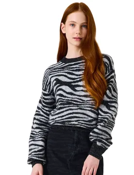 Pull K52443 Off Black 8-9 Années Fille - Garcia - FashionsVida