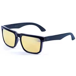 Bomb Polarized Sunglasses Shiny Black / Blue / Yellow One Size Men,Women