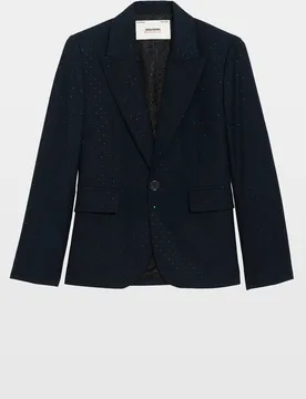Zadig & Voltaire - Blazer de mujer Valse de mujer con strass y cierre de botón - Zadig & Voltaire - FashionsVida