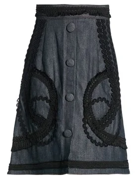 Dolce&Gabbana Falda vaquera Mujer Azul marino 32 Mujer - Dolce & Gabbana - FashionsVida