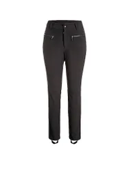 Pantaloni da sci softshell da donna nero 38