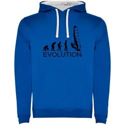 Sweat à Capuche Evolution Windsurf Two-colour Royal Blue / White XL