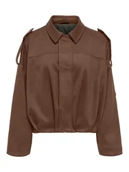 ONLMOON-TINA FAUX UEDE BOMBER PNT female