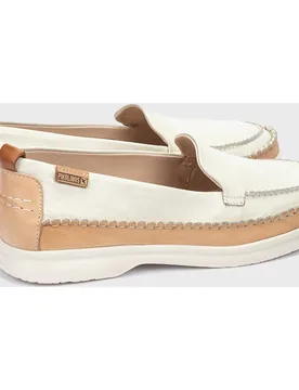 Mocasines de mujer de piel con plantilla acolchada en color - Pikolinos - FashionsVida
