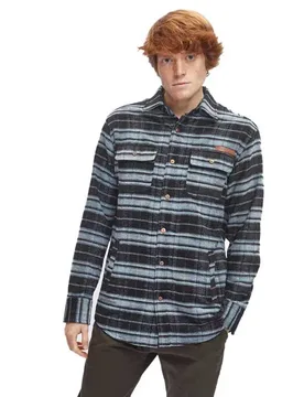 Chemise à Manches Longues Select Black-Pearl Check S - Hydroponic - FashionsVida