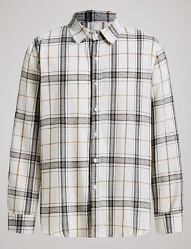 Camisa de manga larga a cuadros blancos estilo Old Money para hombre, para uso casual de negocios/desplazamientos, regalo para padre/esposo XXL - Shein - FashionsVida