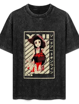 Yui Anime Gift Sword Art Online T-Shirt Basic Breathable Solid Color T-Shirt - Aliexpress - FashionsVida