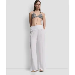 Pantalones cintura alta elastica