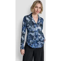 Blusa con estampado abstracto