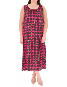 Abito in viscosa FUCSIA 19 - N.O.W. NATION OF WOMEN by PERSONA - FashionsVida