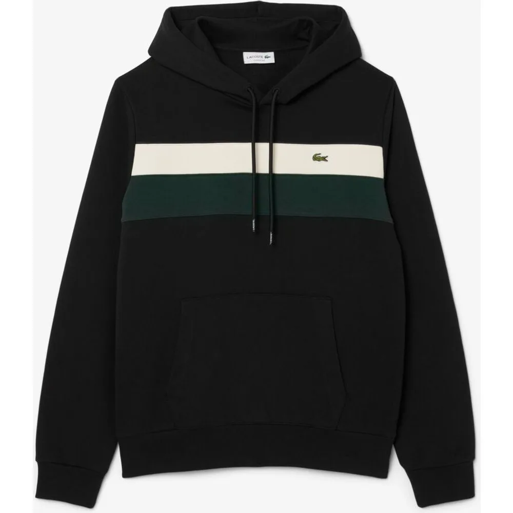 Sudadera de hombre con capucha color block de felpa - Lacoste - FashionsVida