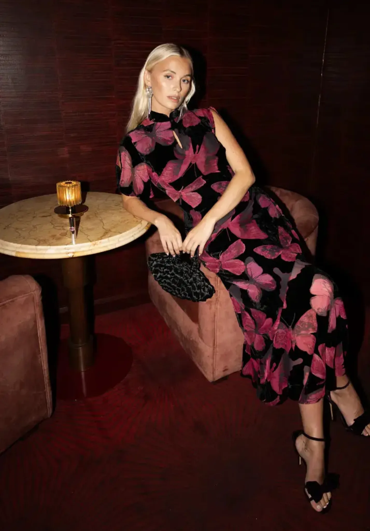 Kyoto Dress in Butterfly Print - 8 - Rewritten - FashionsVida