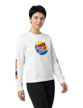 Sweat-shirt Crew Dot Blocker Fog S - Santa Cruz - FashionsVida