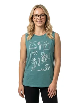 Maglietta Senza Maniche Another Laurel Green M - Protest - FashionsVida