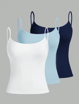 Piezas/Set de tops de camisola casuales de corte ajustado para mujer, 95% algodón, adecuados para el verano, estilo vintage L - Shein - FashionsVida
