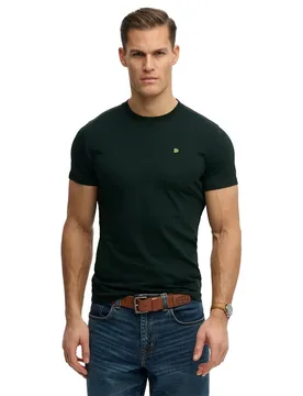 T-shirt à Manches Courtes Essential Sdco Logo Forest Green / Fluro Yellow L - Superdry - FashionsVida