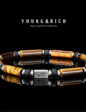YOUNG&RICH Retro Men's Tiger Eye Bracelet 4mm Beads • Wealth-Attracting • Unique Style Luxury Gift for Him - Aliexpress - FashionsVida