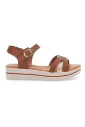 Sandali Marroni Con Platform Made in Italy 1 40