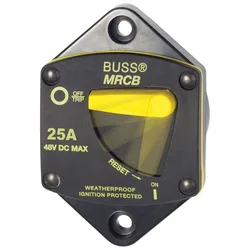 Series Thermal Circuit Breaker Switch 25a Black / Yellow One Size unisex