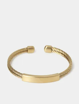 Auto Stainless Mesh Cuff Gold male - Autograph - FashionsVida