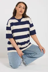 Women's Stripe Heavyweight T-Shirt Size: 16 - Multicolor - Size: 16