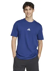Essentials Small Logo Pure Cotton T-Shirt Dark Blue male