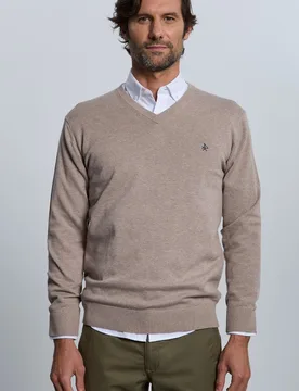 Jersey de hombre con cuello de pico - Valecuatro - FashionsVida