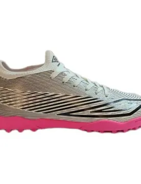 Chaussures De Football Veloce Lt V Tf White / Black / Pink Glo EU 45 - Umbro - FashionsVida